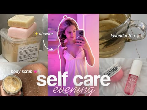 SELF CARE EVENING🤍 | вечер ухода и заботы о себе: beauty покупки, душ, уход за телом и лицом