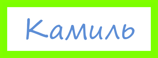 Значение имени камиль