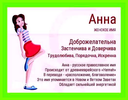 Как переводится имя аня