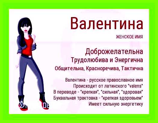 Как переводится имя валентина