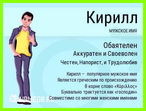 Кирилл значение имени Такой человек Кирилл значение имени Такой человек
