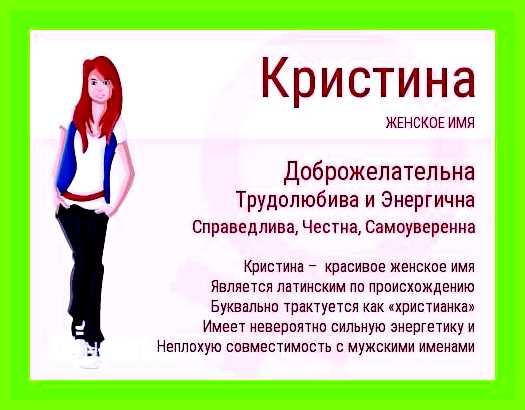 Кристина имя значение
