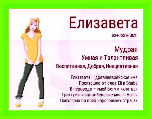 Лиза значение имени