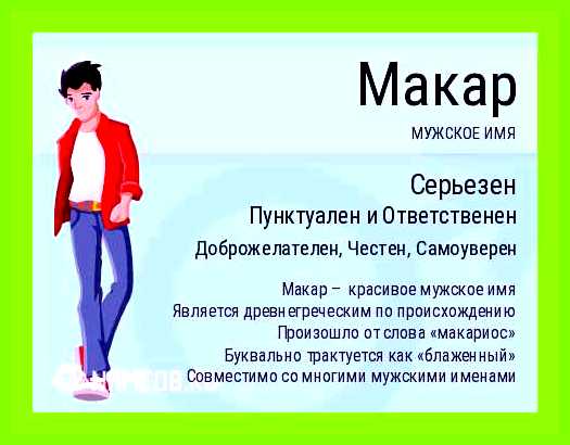 Макар значение имени