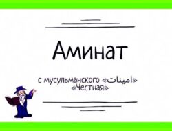 Аминат значение