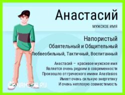 Анастасий имя мужское значение
