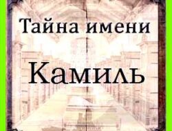 Как переводится имя камиль