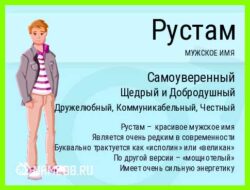 Как переводится имя рустам