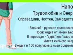 Как переводится имя василий