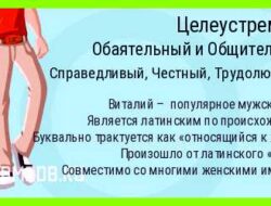 Как переводится имя виталя