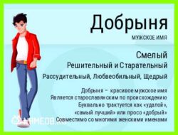 Значение имени добрыня для мальчика